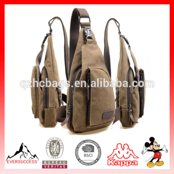 Bolso de hombro del hombre de la nueva moda bolsas de mensajero de la lona del deporte viaje al aire libre ocasional que camina la bolsa de mensajero militar